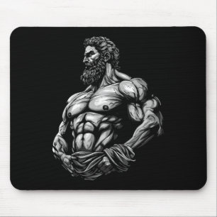 Mousepad Guerreiro Grego Musculação Academia Músculos Fitne