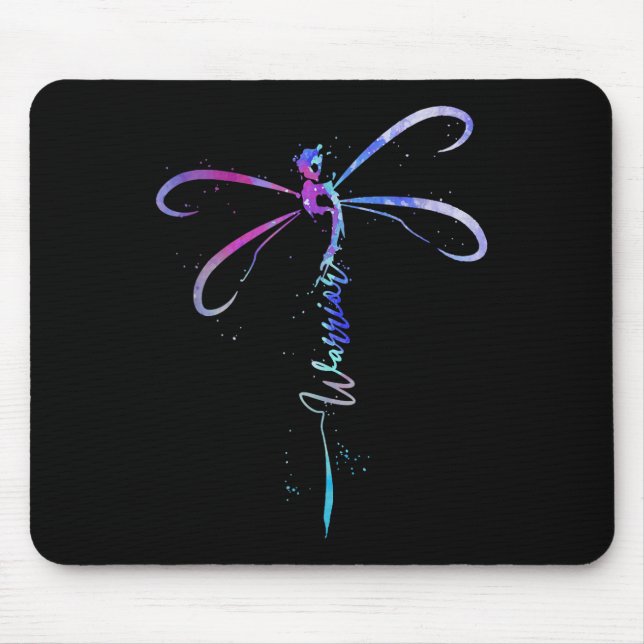 Mousepad Guerreiro Libélula Ponto e Vírgula Prevenção do Su (Frente)