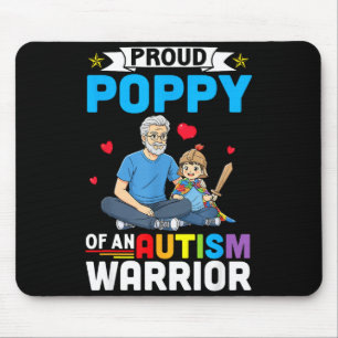 Mousepad Guerreiro Orgulhoso da Conscientização sobre Autis