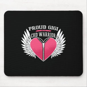 Mousepad Guerreiro Orgulhoso Gigi Zipper Heart Com Anjos