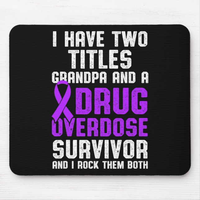 Mousepad Guerreiro Sobrevivente Consciente da Sobredosagem  (Frente)