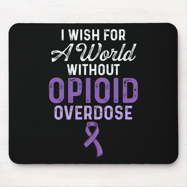 Mousepad Guerreiro Sobrevivente Consciente de Sobredose de  (Frente)
