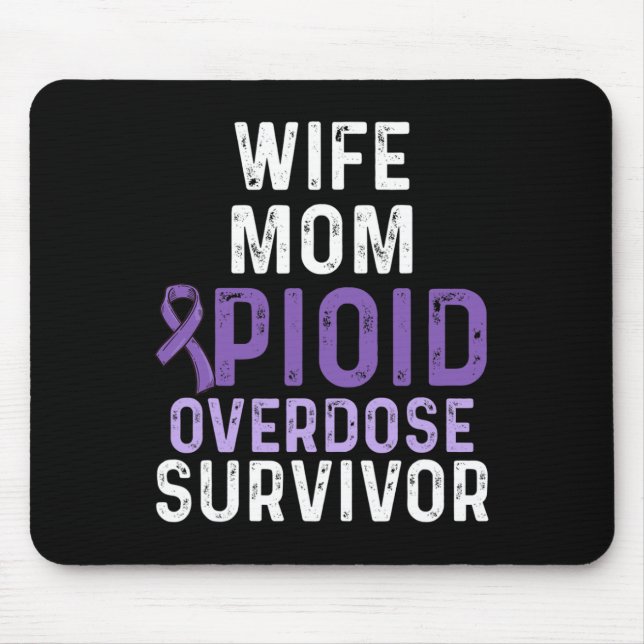 Mousepad Guerreiro Sobrevivente Consciente de Sobredose de  (Frente)