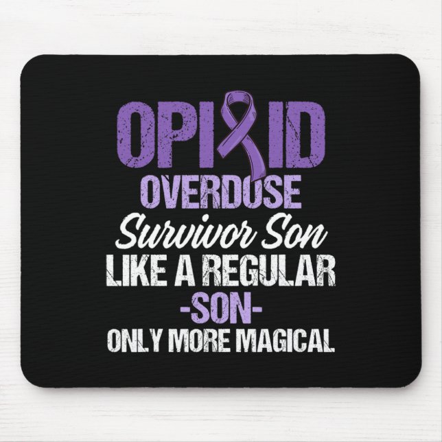 Mousepad Guerreiro Sobrevivente Consciente de Sobredose de  (Frente)