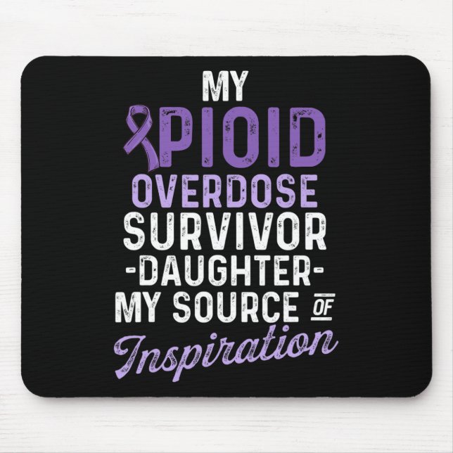 Mousepad Guerreiro Sobrevivente Consciente de Sobredose de  (Frente)