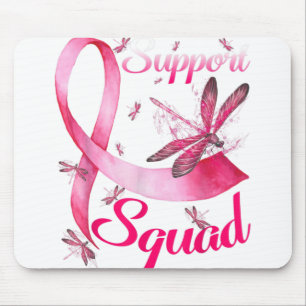 Mousepad Guerreiro Suporta Cancer da Mama de Dragonfly em E