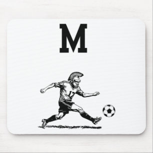 Mousepad Guerreiro Troiano Jogando Futebol 