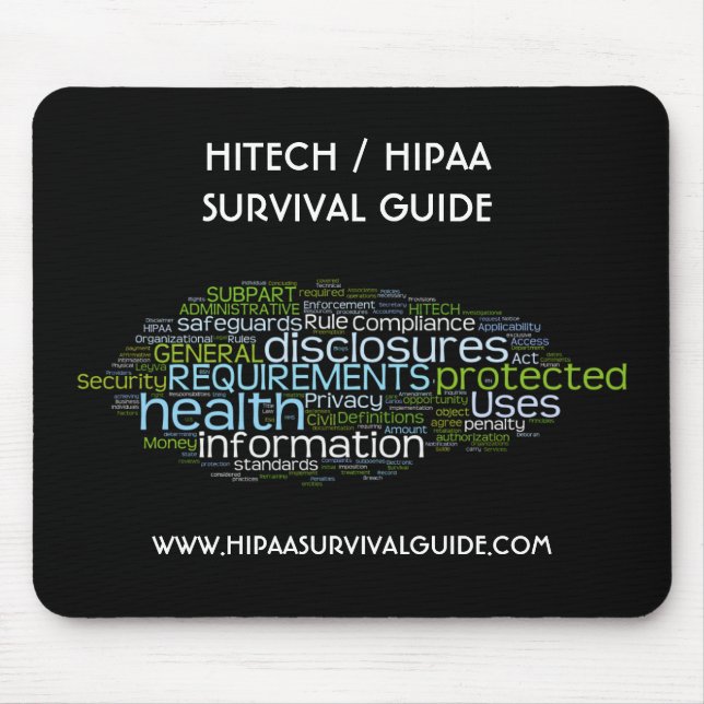 MOUSEPAD GUIA DE SOBREVIVÊNCIA DA ALTA TECNOLOGIA/HIPAA (Frente)