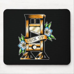 Mousepad Guillotine Tradicional Tatuagem Engraçado Engraçad