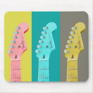 Mousepad Guitar Girl moderna, música colorida