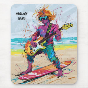 Mousepad Guitarista do conselho de Abstrato legal, editável