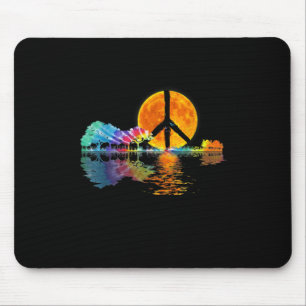 Mousepad Guitarista lago Shadow Peace Love Guitar