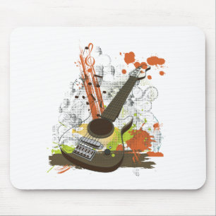Mousepad guitarra de grunge