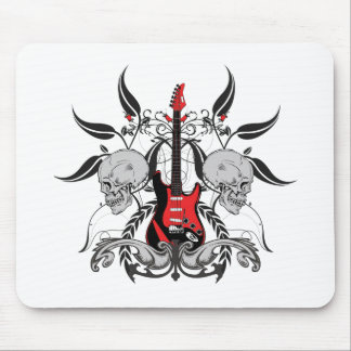 Mousepad Guitarra e crânio do Grunge