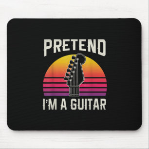Mousepad Guitarrista Finge Que Sou Um Aniversário De Violão