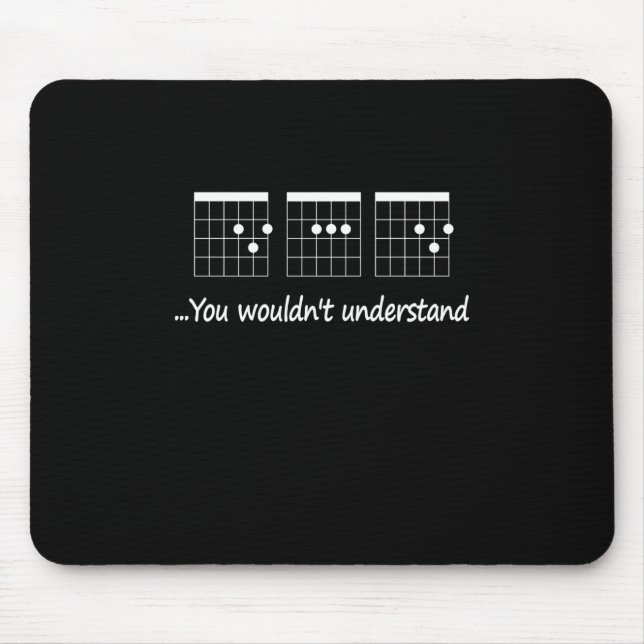 Mousepad Guitarrista Não Compreenderia Aniversário (Frente)
