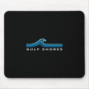 Mousepad Gulf Shores Alabama Ondas Vintage Homens Mulheres