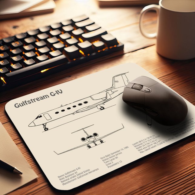 Mousepad Gulfstream G-IV - Planos de Impressão de Avião SD (Criador carregado)