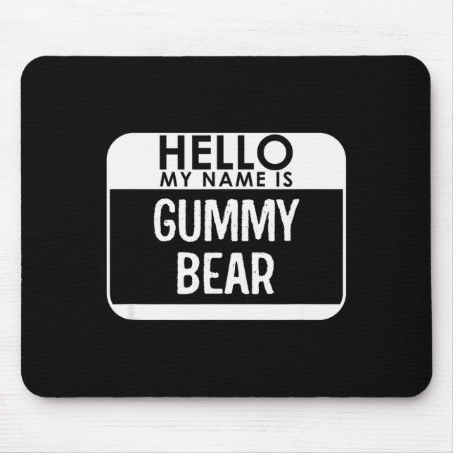 Mousepad Gummy Bear Costume Funny Easy Last Minute Hallowee (Frente)