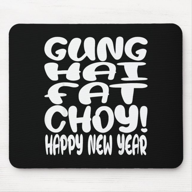 Mousepad Gung Hai Fat Choy Lunar New Year Chinese Zodiac  (Frente)
