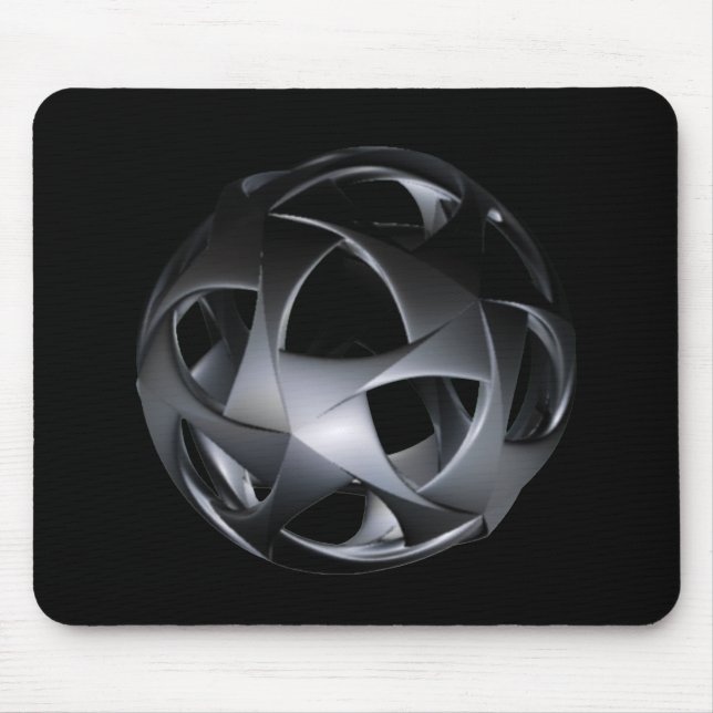 Mousepad Gunmetal Textured Metal Sphere With Openings (Frente)