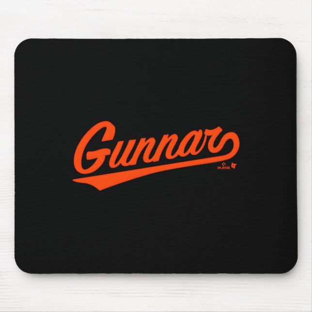 Mousepad Gunnar Henderson Baltimore Text Baltimore Baseball (Frente)