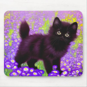 Mousepad Gustav Klimt Black Kitten