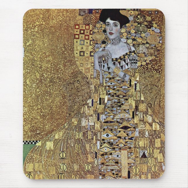 Mousepad Gustav Klimt é a dama do Dourado, Adele Bloch-Baue (Frente)
