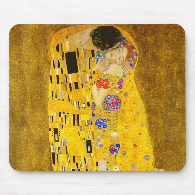 Mousepad Gustav Klimt é o famoso quadro Beijo (Frente)