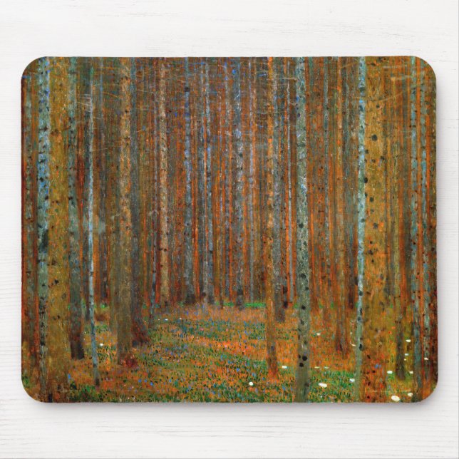 Mousepad Gustav Klimt - Floresta dos Pinheiros de Tannenwal (Frente)