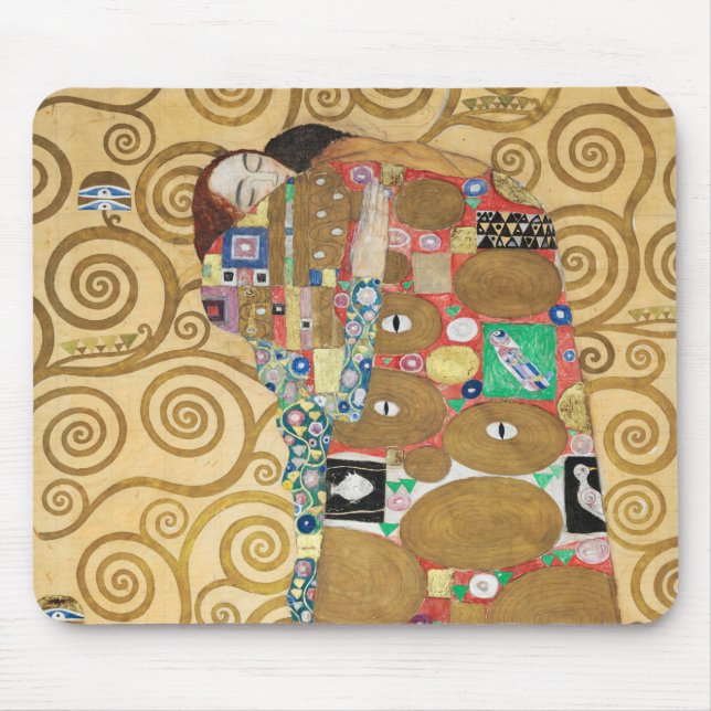 Mousepad Gustav Klimt - Fulfillment, Stoclet Frieze (Frente)
