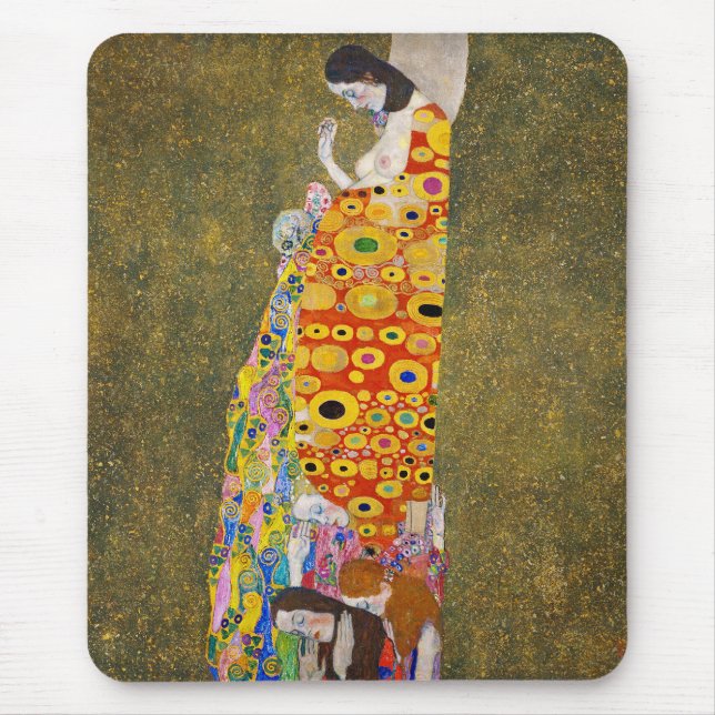 Mousepad Gustav Klimt , "Hope, II" (Frente)