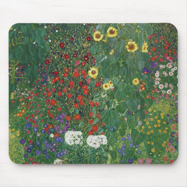 Mousepad Gustav Klimt - Jardim de Fazenda com Girassóis (Frente)