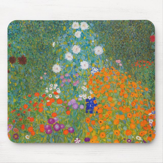 Mousepad Gustav Klimt - Jardim de Flores (Frente)