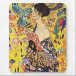 Mousepad Gustav Klimt Lady with Fan<br><div class="desc">Gustav Klimt Lady with Fan</div>