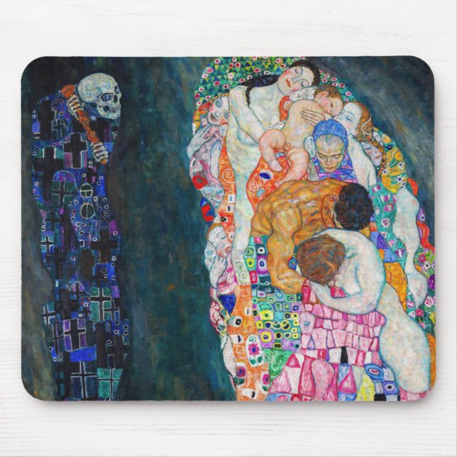 Mousepad Gustav Klimt - Morte e Vida (Frente)