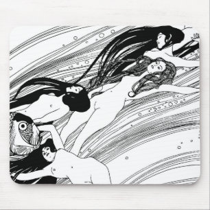 Mousepad Gustav Klimt - Sangue de Peixe Arte Japonesa Surre