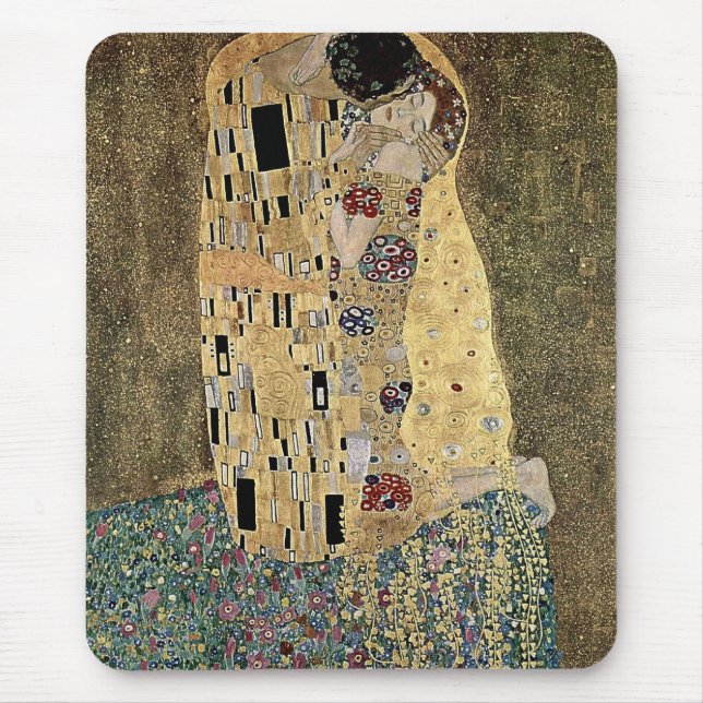 Mousepad Gustav Klimt's The Kiss (cerca de 1908) (Frente)