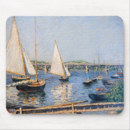 Mousepad Gustave Caillebotte - Barcos à vela em Argenteuil