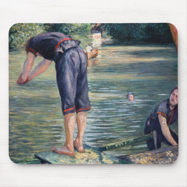 Mousepad Gustave Caillebotte - Bathers, Banco dos Yerres (Frente)