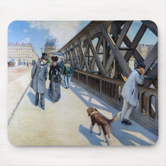 Mousepad Gustave Caillebotte - Le Pont de l'Europe (Frente)