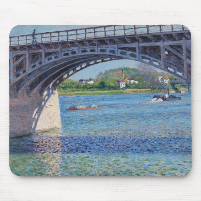 Mousepad Gustave Caillebotte - Ponte em Argenteuil & Seine (Frente)