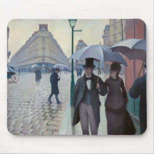 Mousepad Gustave Caillebotte - Rua Paris;Dia de Chuva