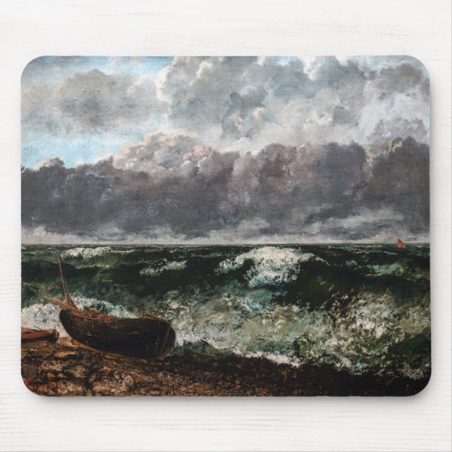 Mousepad Gustave Courbet - O Mar Tempestade / A Onda (Frente)