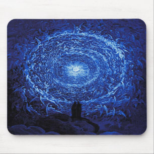 Mousepad Gustave Dore o tapete do rato (azul) do rosa