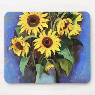 Mousepad Gustave Loiseau Imagens estéticas de girassol Sun