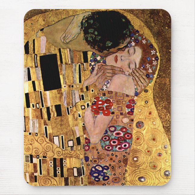 Mousepad Gustavo Klimt: O beijo (detalhe) (Frente)