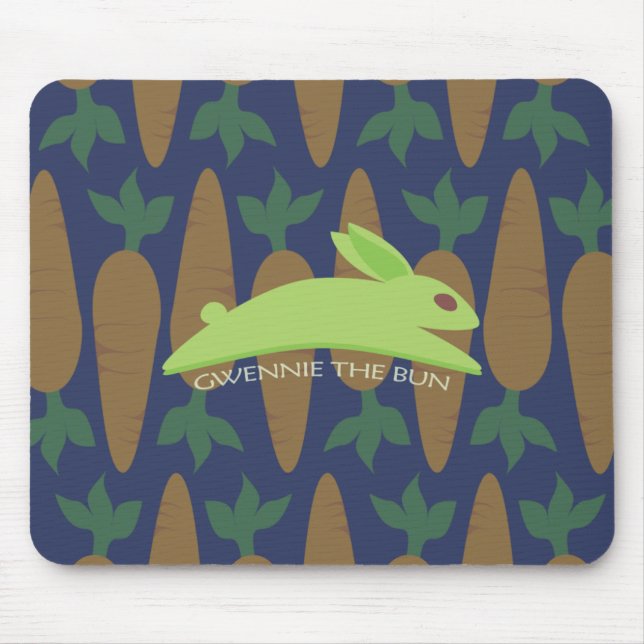 Mousepad Gwennie The Bun Carrot Night (Frente)