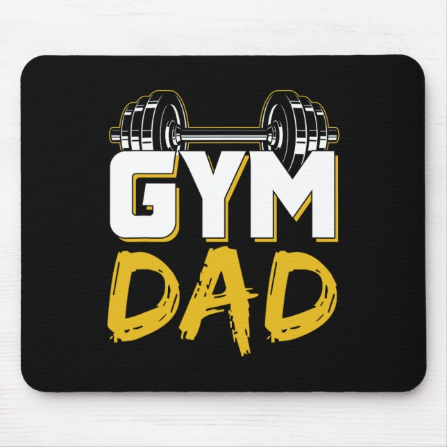 Mousepad Gym Dad Fitness Workout Weightlifting Training Fat (Frente)