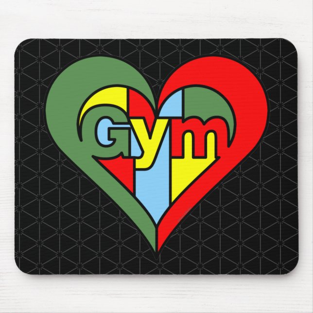 Mousepad Gym Heart (Frente)